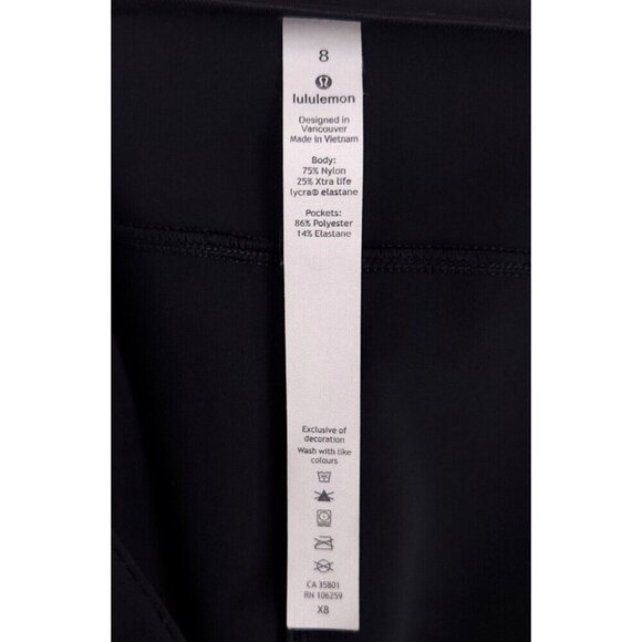 Lululemon On The Move Pant *28" Size 8 Womens Black - Picture 12 of 12